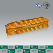 Caixão de madeira estilo europeu italiano para Funeral caixão barato adulto caixão